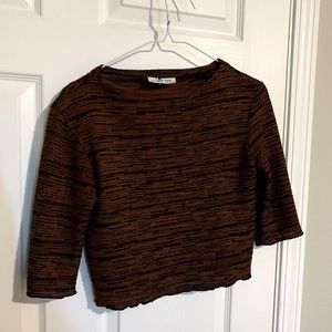 ZARA crop knit shirt